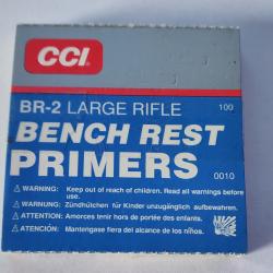100 amorces BR-2 Large Rifle Bench Rest