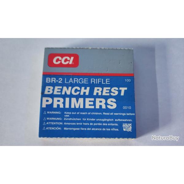 100 amorces BR-2 Large Rifle Bench Rest