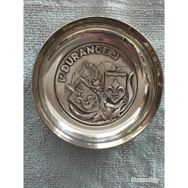 Coupelle en mtal argent MARINE DURANCE - 11 cm -