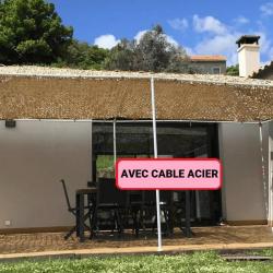 Filet de camouflage renforcé Bartavel (Câble Acier) - 80% d'ombrage - Sable 3x4m Sable
