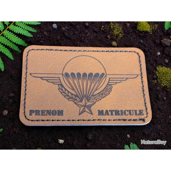 Patch militaire en cuir PU brevet parachutiste personnalis - insigne para badge