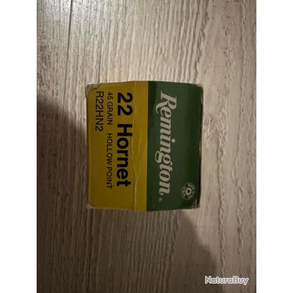 Munitions 22 Hornet 45 grains Remington
