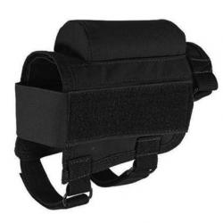 APPUI JOUE PORTE MUNITIONS - TACTIQUE - CHASSE - TIR  ( Noir ) (3)