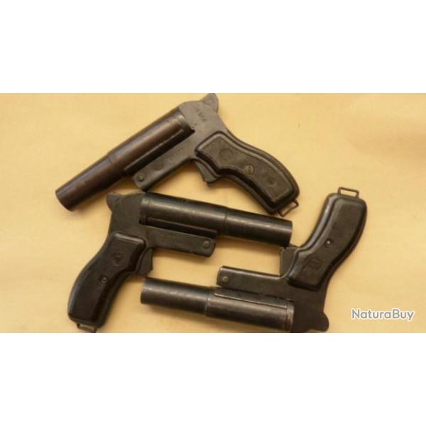 BULGARIE, PISTOLET LANCE FUSEE Cal 4, second choix