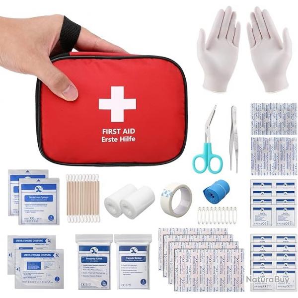 Mini Trousse Premier Secours 90 Pices, Petite Trousse  Pharmacie, Kit Premier Secours pour Voiture
