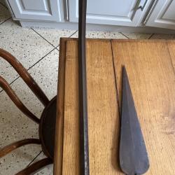 2 lances africaine chasse au lions Kenya Massai XIX eme Siecles