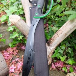 Sabre Kukkri Pirate Somalien Lame Acier 3Cr13 Manche Abs Etui Nylon Machette Tactical Grosse Garde