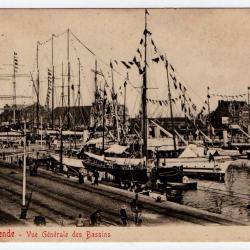 CPA-MARINE - Ostende - Vue Generale des Bassins N°095