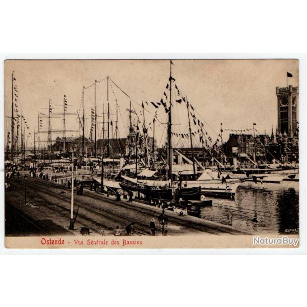 CPA-MARINE - Ostende - Vue Generale des Bassins N095