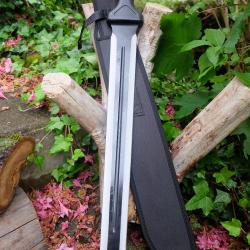 Epée Glaive Légionnaire Romain Sword Gladiator Lame Acier 3Cr13 Manche Nylon Etui Nylon Tactical 000