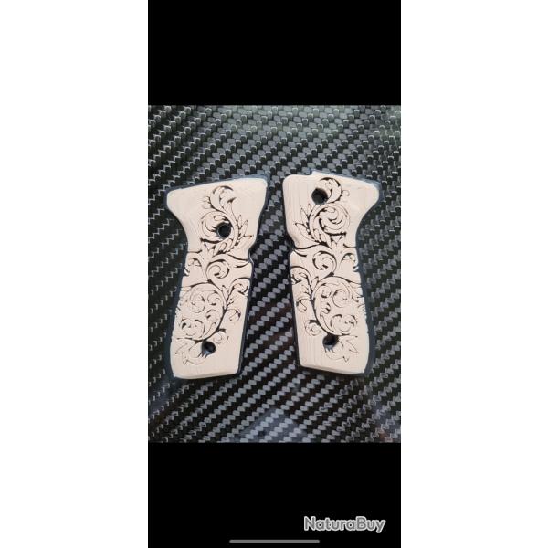 Plaquette poigne  berreta 92 fs style mexicano