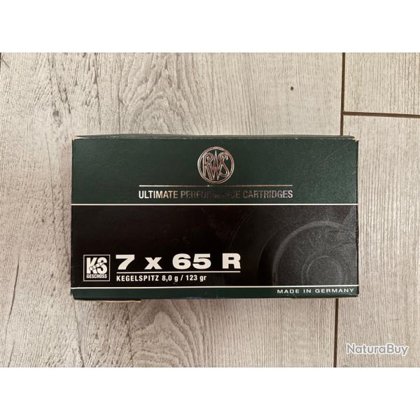 18 balles RWS KS 7x65r 123gr
