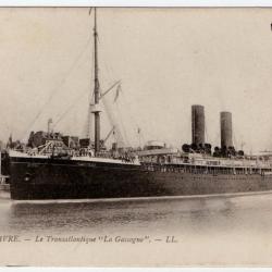 CPA- Marine -Le Havre-Le Transatlantique "La Gascogne"  N°016