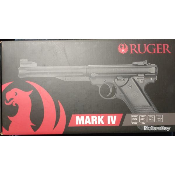 PISTOLET RUGER MARK IV NICKELE Umarex - CAL 4,5