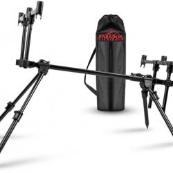 Rod Pod 3 Cannes à pêche Flexible réglable Rod pod Peche Carpe Support de Canne à pêche à la Carpe