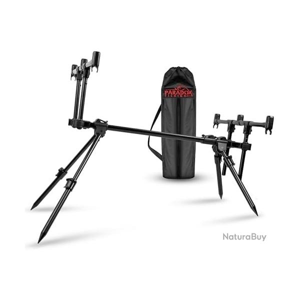 Rod Pod 3 Cannes  pche Flexible rglable Rod pod Peche Carpe Support de Canne  pche  la Carpe