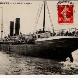 CPA- Marine - F.B.-HAVRE - LA BRETAGNE  N°242