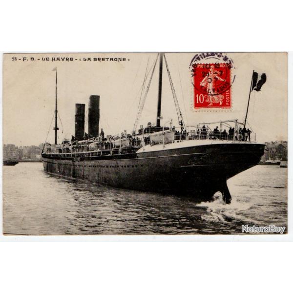 CPA- Marine - F.B.-HAVRE - LA BRETAGNE  N242
