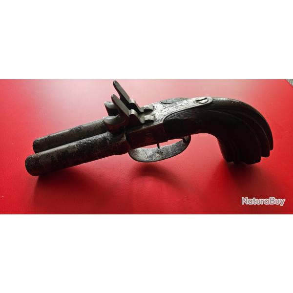 Ancien pistolet  poudre noire