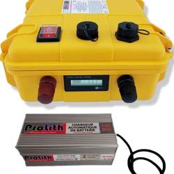 Valise Batterie Lithium 60Ah 12V + sortie régulée