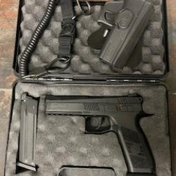 Réplique Airsoft ASG - Pistolet CZ P-09 avec malette