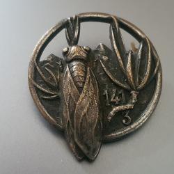 Insigne 3 ème Bataillon du 141 ème R.I. Regiment infanterie Arthus Bertrand Déposé