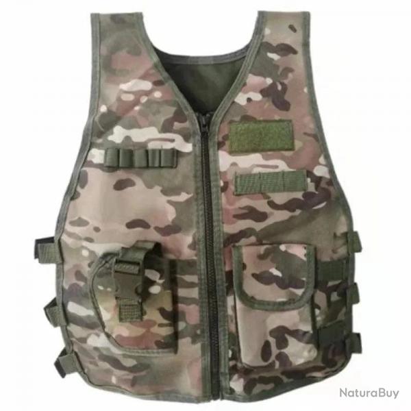 Gilet militaire enfant Battle Cub ABG camo - Adlt height (55cm)