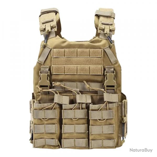 Gilet tactique Shadow Core SINAIRSOFT Molle - Marron