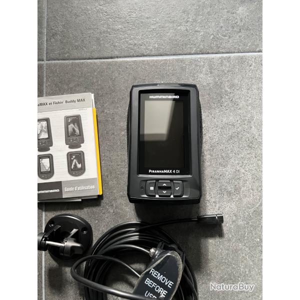 SONDEUR NEUF 21 ft COULEUR HUMMINBIRD PIRANHA MAX4 DI-SP-MAX4DITA AVEC HOUSSE