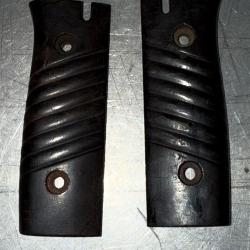 PAIRE DE PLAQUETTES BAKELITE POUR BAIONNETTE MAUSER 98 K AVEC WAFFENANT 39-45 ORIGINALES