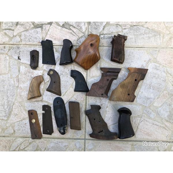 Plaquettes de crosse arme de poing