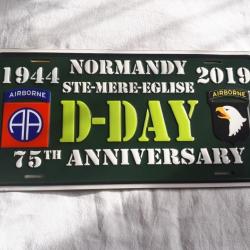 Plaque  souvenir 75° anniversaire du débarquement   A