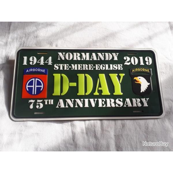 Plaque  souvenir 75 anniversaire du dbarquement   A