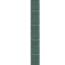 Toile anti-mauvaises herbes verte 1x100 m en polypropylène pour jardiniers