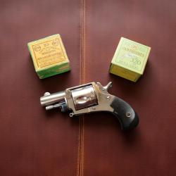 Superbe Revolver .320 Bulldog Liégeois - Nickelé d'origine - 5 coups - avec sécurité