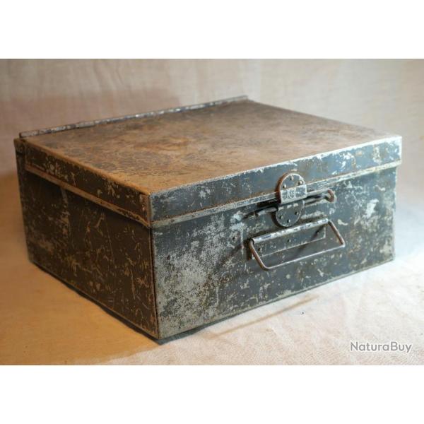 Rare caissette en aluminium RAF britannique AIR MINISTRY date 1940 teinte bleue RAF ref (lib)