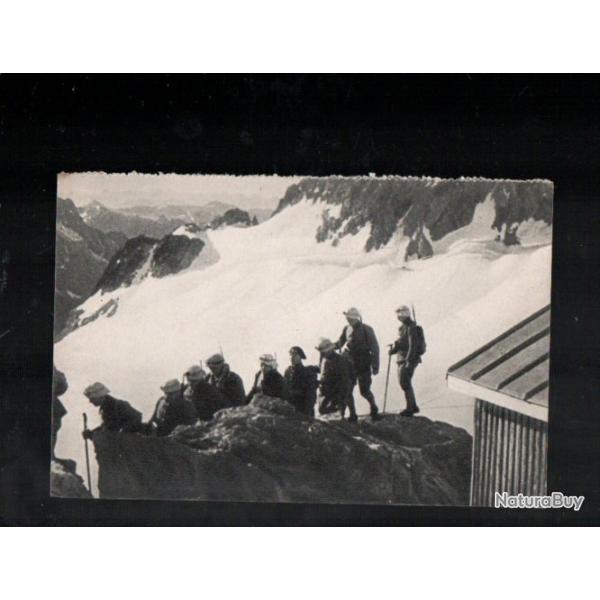 dpart d'une patrouille en haute montagne cpa chasseurs alpins