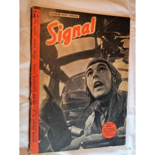 MILITARIA ALLEMAND - revue allemande SIGNAL numro du 2 fvrier de 1941 - WWII