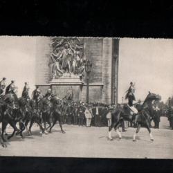 la garde républicaine arc de triomphe cpa cavalerie