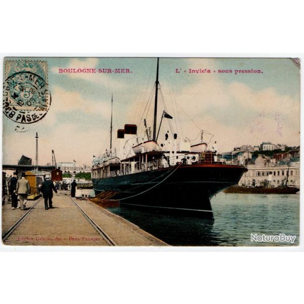 CPA- Marine -BOULOGNE SUR-MER- L Invicta  - sous pression N1044