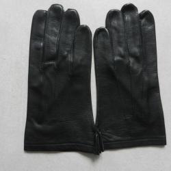 belle paire de gants militaires neufs en cuir noir taille 8