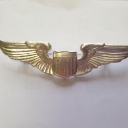 Insigne métal brevet pilote 7,6cm   en reproduction  A25