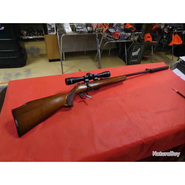 Anschutz model 1450 cal 22lr ,lunette +moderateur ,Occasion sans prix de Rserve