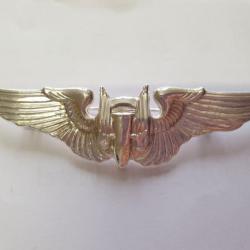 Insigne métal brevet pilote  7,6cm   en reproduction  A25 1