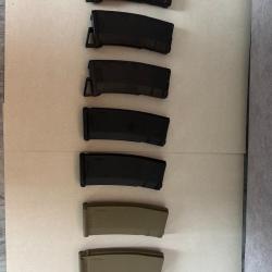 Lot de 7 chargeurs Mid-cap AEG type M4