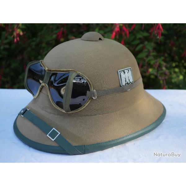 REPRODUCTION AK copie de casque colonial tropical allemand AFRIKA KORPS - EBR24CSQ001