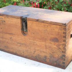 ALLEMAGNE - Caisse en bois pour 3 douilles de 15 cm s.Fh.18 Datée 1943 - SL22FH002