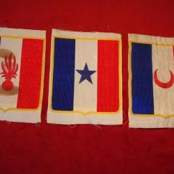 insignes sportifs en tissus réglementaires armée française 1941 - LEGION VOLONTAIRES -  WWII