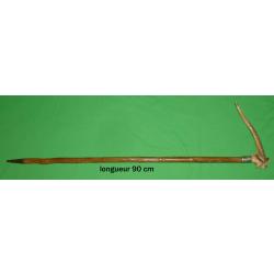 BELLE CANNE TETE DE CHIEN POMMEAU ANDOUILLIER 90 cm