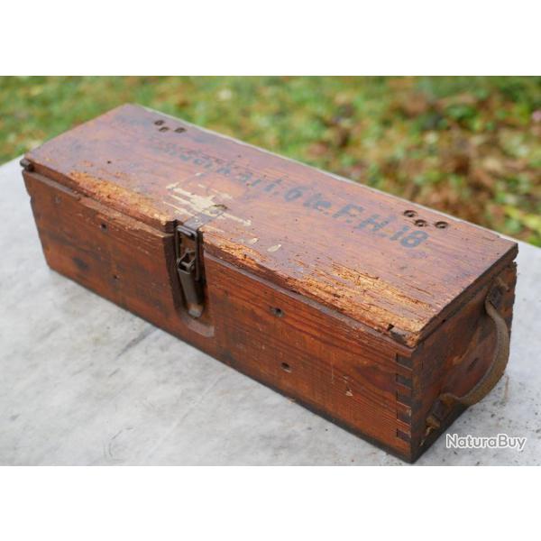 ARME ALLEMANDE - caissette KART 6 Le. FH 18  1944 WWII - SLO22LEFH1